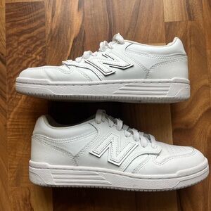 New Balance 480 White Leather Sneaker